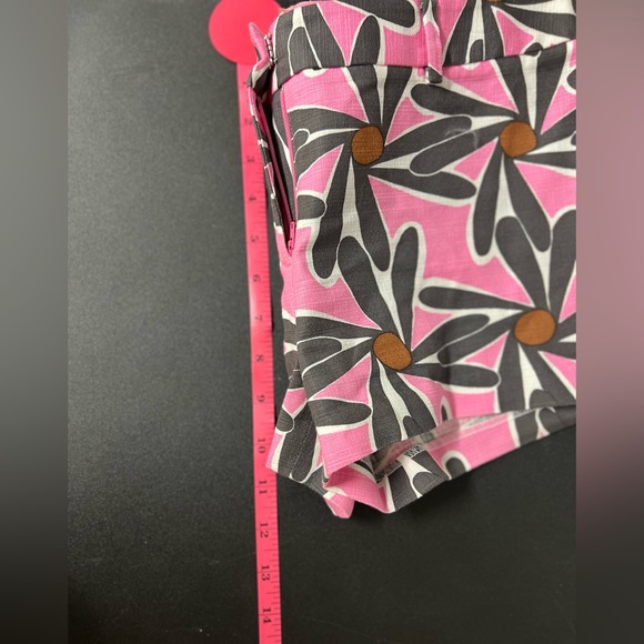 Milly of New York shorts womens size 2 pattern pink blue shorty shorts floral - Picture 12 of 13